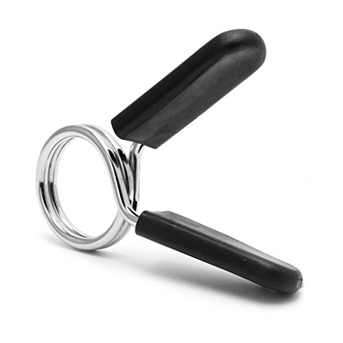 tegongse Barbell Clamps, 2Pcs 30mm Barbell Gym Weight Lifting Bar Dumbbell Lock Clamp Spring Collar Clips