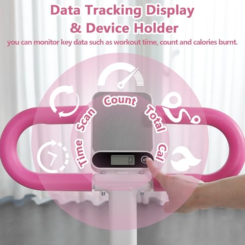 Stair Stepper for Home,Vertical Climber Workout Machine,Stair Stepper with Handlebar for Full-Body Exercise Stair Stepper with Stable Frame Adjustable Handlebar - color: Pink