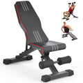 Multi-Function All in 1 Weight Bench Set - Multi-Positions Heavy Duty Weight Lifting Sit Up Bench Workout Benchs Folding Bench Press for Home Gym - color: Black