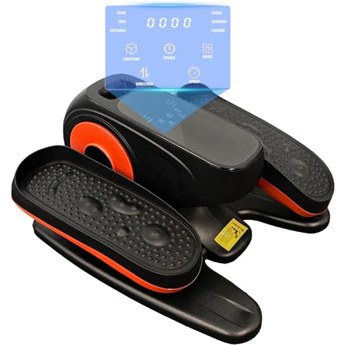 Under Desk Elliptical Machine,Leg Exerciser While Sitting for Seniors,Quiet & Portable Leg Exerciser While Sitting with Remote Control