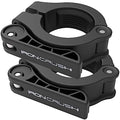 Iron Crush Olympic Barbell Clips - Adjustable & Slim Gym Clamps for Maximum Weight Capacity - Quick Release Barbell Collar Bar Locks for Weight lifting Fitness Training (Black) - color: Black