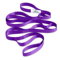 Trideer Non-Elastic Stretching Strap with Loops for Physical Therapy & Rehab, Knee Hip Leg ROM Post-Surgery, Yoga Strap for Stretching, Leg Lifter Strap Mobility Aid, Hamstring Calf Back - color: Purple