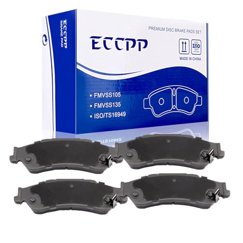 ECCPP D729-7596 4pcs Rear Ceramic Disc Brake Pad Set Fit For Chevrolet Blazer 1997-2005,For Chevrolet S10 1998-2004,For GMC Jimmy 1997-2005,For GMC Sonoma 1998-2004,For Isuzu Hombre 1998-2000 - style: D729 [4pcs]