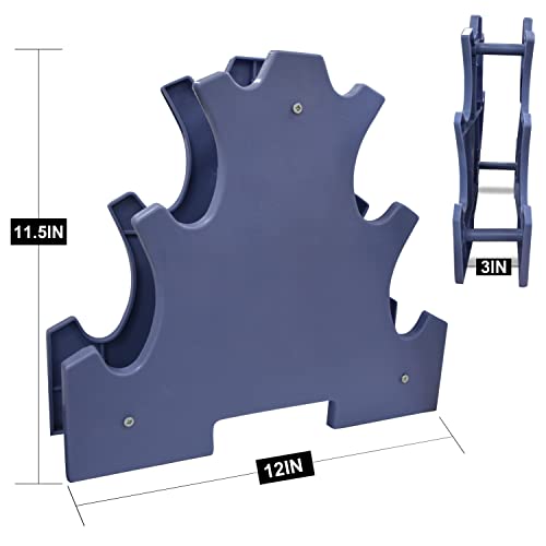 Balelinko Home Gym Equipment Workouts Strength Training Weight Loss Pilates Weights Yoga Sets Weights for Women, Men, Seniors and Youth - color: Blue, style: Compact Rack