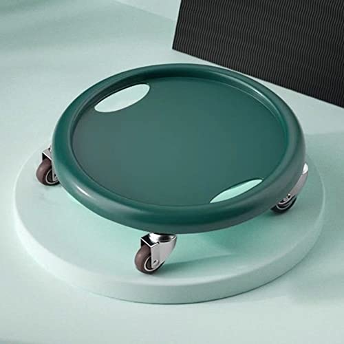 Keenso Core Slider Ab Workout Sliding Disc with PU Plastic Metal Build 4 Universal Rollers for Core Training Home Gym Exercise for Men and Women - color: Dark Green