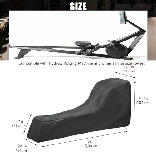 Rowing Machine Cover, Rower Outdoor Cover for Concept 2 Rowing Machine Waterproof Row Machine Cover for Hydrow Rowing Machine, Dustproof Fitness Equipment Protective Cover - size: for Concept 2 Row Machine (95"L×24"W×40"H)