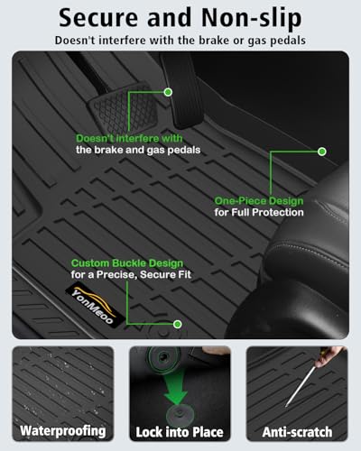 Floor Mats Custom Fit for Chevy Trailblazer AWD 2021-2025 2026 Trunk Mat with Backrest Mat All Weather TPE Cargo Liner Full Set for Chevrolet Trailblazer Accessories,Black (Upper Cargo Floor Mat - size: For Chevy Trailblazer AWD 2021-2026