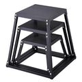 VEVOR Plyometric Platform Box, Plyometric Jump Box, Fitness Steel Plyo Box for Home Gym Jump Training, Crossfit, Conditioning, Strength Training, Black