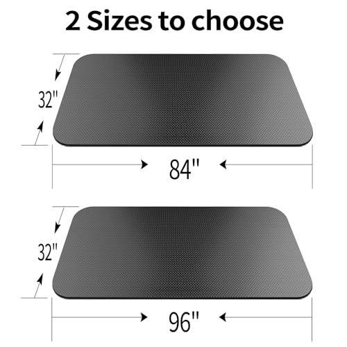 Large Exercise Mat,Exercise Equipment Mat,Treadmill Mat, Exercise Bike Mat, Workout Mats for Home Gym Mats Gym Flooring Rubber Workout Mat Fitness Mat Large Yoga Mat Cardio Mat for Weightlifting, Jump Rope, Non-slipping - color: 84"l X 32"w
