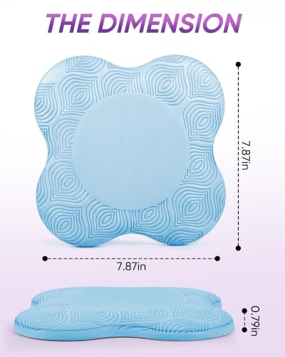 2 packs Yoga Knee Pad Mats Extra Thick for Knees Elbows Wrist Hands Head Foam Pilates Kneeling pad Yoga Knee Cushion Thick Exercise Pads for Knees Elbows Wrist Hands Head Foam Pilates Kneeling pad，Support Foam Pads for Women and Men - color: blue