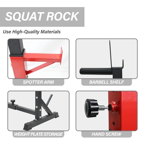 Multi-Function Squat Press Barbell Rack Stand, Height Adjustable Barbell