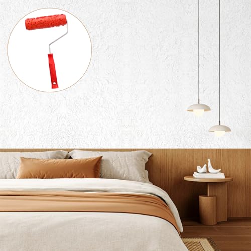 2 Pcs 7"DIY Patterned Paint Roller | Decorative Art Texture Roller | Pattern Rubber Rollers Textures Tool DIY Decorative Art Paint for Walls, Furnitures and Floors DIY Paints Art