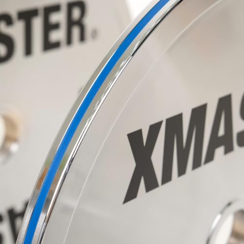 XMASTER FITNESS Chrome Steel Plates - size: 45LB Pair