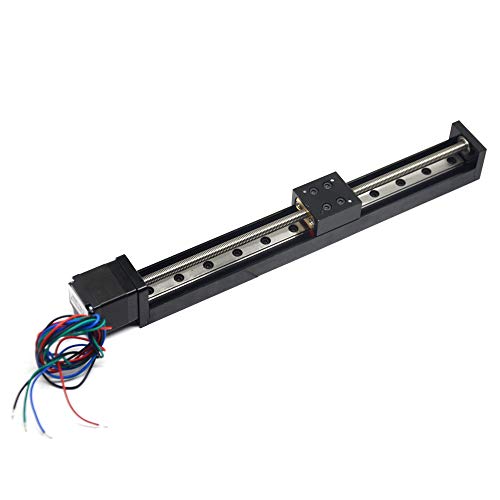 1PCS Mini Linear Rail Guide Slide Actuator T6x1 Lead Screw with NEMA11 Stepper Motor,200mm Effective Stroke Length for DIY CNC Router Parts X Y Z Linear (Size:200mm) - size: 200mm