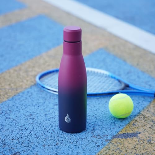 BJPKPK 25oz Insulated Stainless Steel Water Bottles Reusable Metal Travel Sports Water Bottle Keep Cold and Hot,Cherry - color: Cherry, size: 25 Ounces