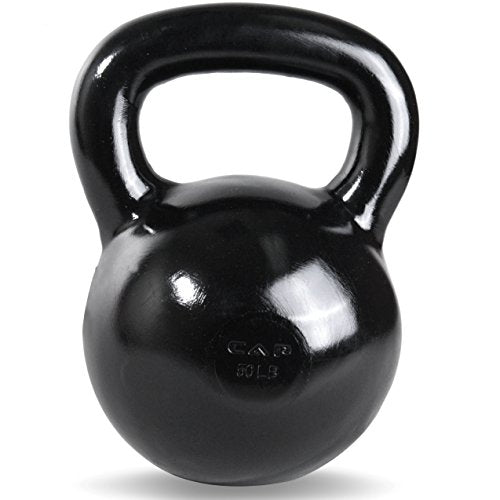 CAP Barbell Black Enamel Coated - Singles and Sets, Multiple Weight Choices - size: 50.0 Pounds