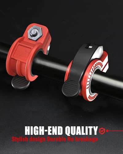 Mini Barbell Clips 1 inch I Multi-Size Adjustable Barbell Collar I 1 inch Barbell ClampsIQuick Release Weight Clips Pair of Locking for Dumbbell Bar - color: BROWN+BLACK