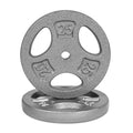 CAP Barbell Standard 1-Inch Grip Weight Plates - color: Gray, size: 25 lbs Plate Pack (x2)