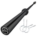 7FT/4 ft Home Gym Barbell Bar – 700LB/1500LB/500LB Capacity, Anti-Slip Knurling, Solid Steel, for Weightlifting, Strength Training - color: Black, size: 7FT-700lbs