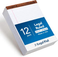 Tops 8.5 x 11 3/4 Legal Pads, The Legal Pad Brand, Wide Ruled, White Paper, 50 Sheets Per Writing Pad, Made in the USA (7533) 12 Count (Pack of 6) - size: 8-1/2 x 11-3/4 (Pack of 6)