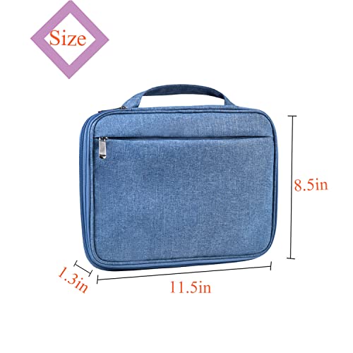 Watch Band Storage Case Watch Band Organizer Bag Watch Band Case and Storage Holder Watch Bands Holder Carrying Case Compatible with 35 Watch Straps and Accessories - color: Blue
