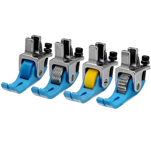 Narrow Roller Presser Foot for Industrial Single Needle Lockstitch Sewing Machine (Plastic Gear Wheel) - color: Plastic Gear Wheel
