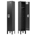 BUTISOW Metal Lockers - 66" Height Steel Lockers for Employees with Door Storage Locker with Card Slot for Employees Gym School Home Office Garage - Assembly Required