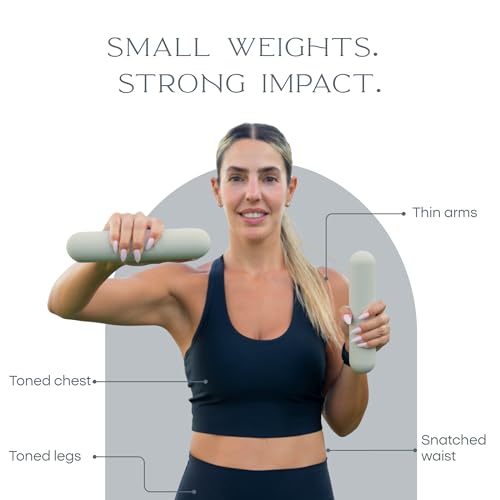 Dumbbell - Hand Weights for Exercise, Muscle Toning, Muscle Toning, Strength Building & Full Body Workout - color: TAUPE, style: 4.4 lb