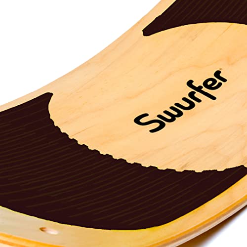 Swurfer SwurfGrip Traction Pads for Wooden Surf Swing – Comfortable Foam Grip Board Accessories, Heavy Duty Material - color: Brown