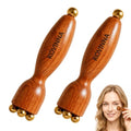 Brass Facial Massage Tool, Eye Massage Stick for Under Eye Gua Sha, Reduces Puffiness, Crow’s Feet & Dark Circles, Traditional Chinese Acupressure Tool, Set of 2 (Small) - size: Small