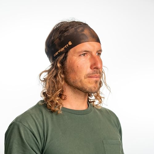 Carhartt Unisex-Adult Force UPF Lightweight Headband - color: Watercolor Camo Print-Brown/Dark Brown