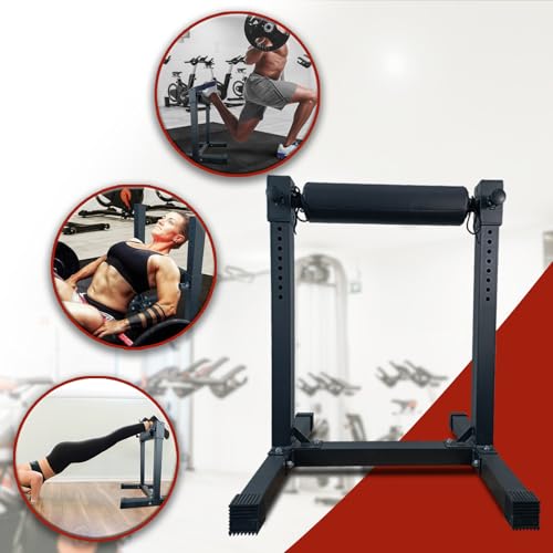 Bulgarian Split Squat Stand, Single Leg Squat Stand, Single Leg Squat Roller, Lower Body Specialty Machine for Home Gym - color: Black