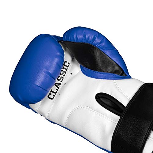 TITLE Boxing Classic Kid & Youth Boxing Gloves 2.0 - Youth & Kids Boxing Gloves, Boxing Equipment - color: Blue/White/Black