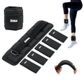 ZELUS Ultra Thin Adjustable Ankle Weights, 4/7/10 lb Fully Adjustable, Filled with Soft Iron for Slim Fit, Leg Weights for Women Men, Strength Weighted for Gym Home Yoga Walking Running Pilates - size: 1-5 lbs each (10 lbs pair)