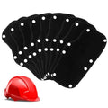 Hard Hat Sweatband, 9 Pack Hardhat Sweatband, Cotton Liner Hard Hat, Washable Sweatband for Hard Hats, Reusable Sweat Liners for Helmet Users - color: Black