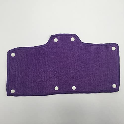 Purple Sweatband For Hard Hat Washable Velvet Terry cotton Hard Hat Liner NAEE snap on (6, PURPLE) - color: Purple