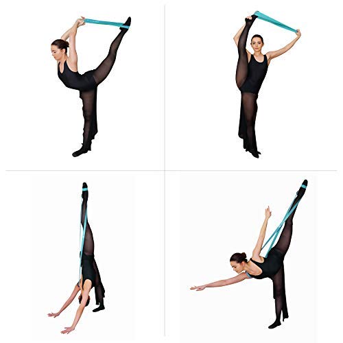Ballet Stretch Bands for Flexibility, Strength and Dance Training | Ideal for Ballet, Gymnastics, Cheerleading and Pilates, Perfect for Practice, Training and Competitions - color: Teal