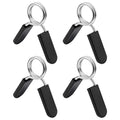 BESPORTBLE 4pcs Barbell Spring Dumbbell Bar Clamps for Weightlifting Clips for Secure Weight Slip Design for Gym Use Fits Bars