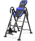 YOLEO Gravity Inversion Table for Back Pain Relief 2026 New Inversion Table w/Lumbar Support Easy to Assemble Back Stretcher Machine 300 lbs - color: Grayish Blue