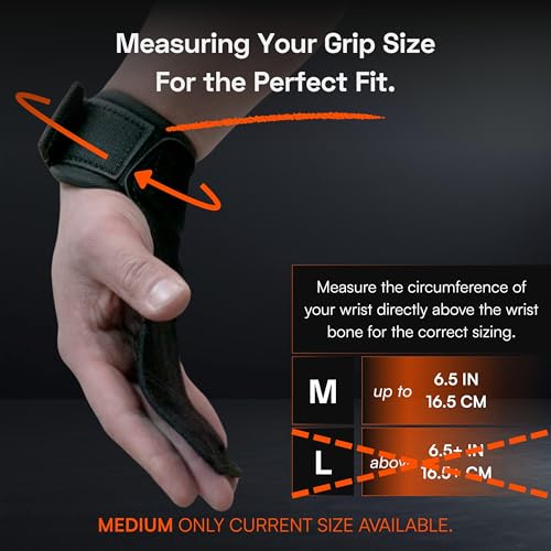 Lifting Grips for Weight Lifting, Powerlifting & Weightlifting Grips with Enhanced Grip, Double Layer Leather Gym Grips for Deadlifts & Back Workouts, Black