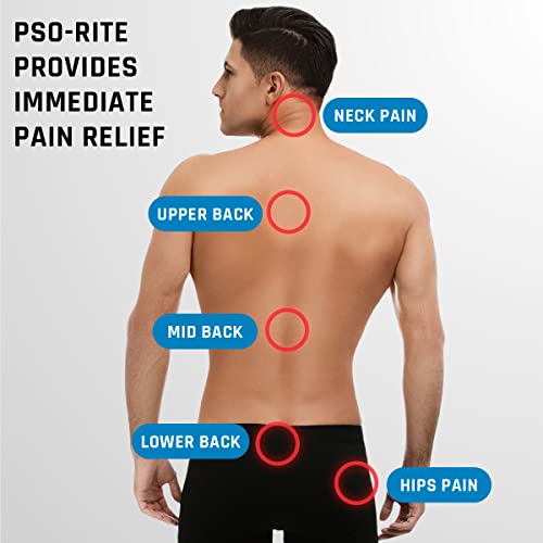 PSO-RITE Psoas Muscle Release Tool – Made in USA, Patented Deep Tissue Massage Device for Your Back, Hip Flexor & Trigger Point Relief, Night Black - color: Night Black