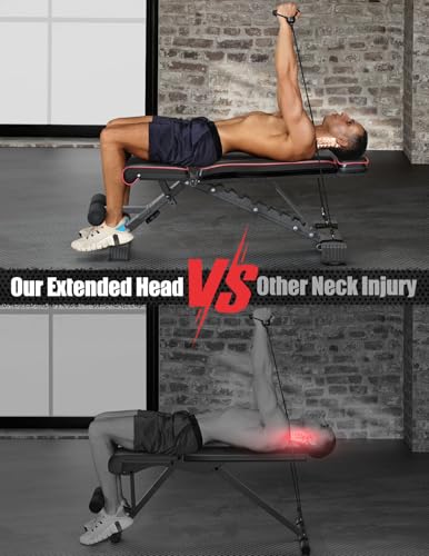 Adjustable/Foldable Weight Bench, 660LBS Home Gym Workout Bench Lifting Sit-up Exercise Bench for Bench Press - color: Black-Grey
