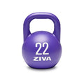Steel Competition Kettlebells by Steve Cotter - Hard-Wearing Crack-Resistant Powder Surface Coating, 34mm Steel Handle with Non-Slip Super Textured Powder Coating Grip - Avail 6kg - 32kg - color: d) 22kg - Purple