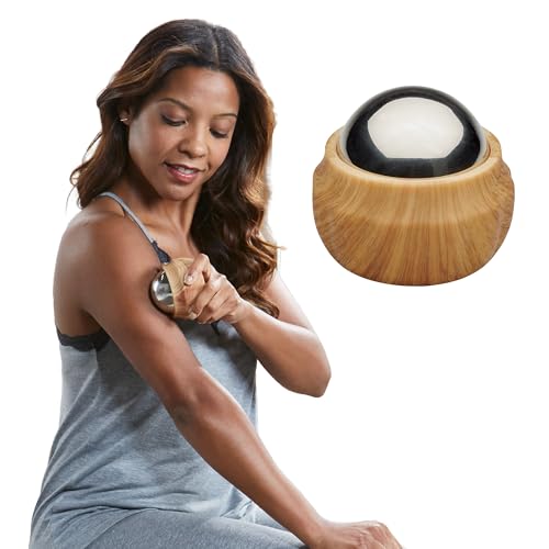 Gaiam Cold Therapy Massage Roller, Ergonomic Grip (Black) | Cold Therapy Roller | Targeted Muscle Recovery, Soreness & Inflammation Relief | Ergonomic Grip | Compact & Portable