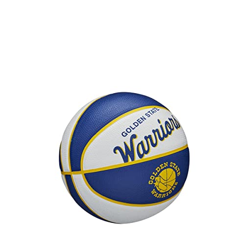 WILSON NBA Team Retro Mini Basketballs - Mini Size - 3" - color: Golden State Warriors, size: Mini