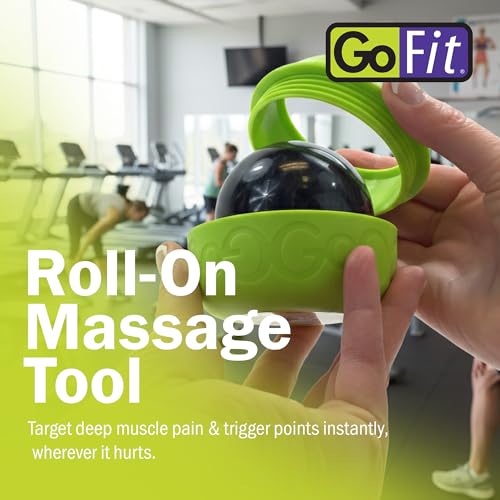GoFit GoBall Trigger Point Massage Ball, 3.25 Inch Firm Therapy Ball for Muscle Tension Relief, Self-Massage Tool for Back, Shoulders, Legs and Glutes, Portable Deep Tissue Roller Ball - size: 3.25 Inch