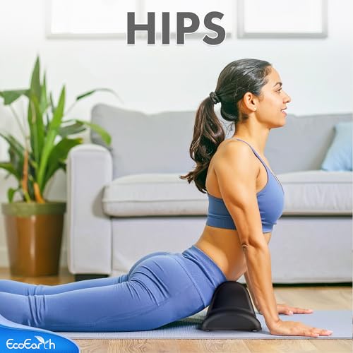 EcoEarth Psoas Release Massage Tool - Black - Deep Tissue Hip Flexor Massager with Anti Slip Base - Myofascial Massage Tool for Lower Back & Psoas Muscles - Trigger Point Massager - style: Anti Slip Base