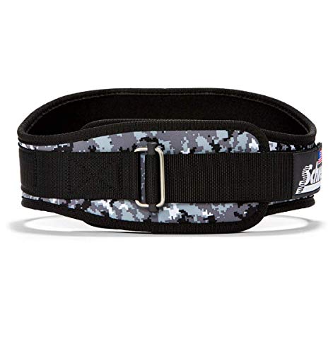 Schiek Sports 2006 Nylon 6 Inches Weight Lifting Belt - Support Belt for Power Lifting - color: Digi Camo, size: Small