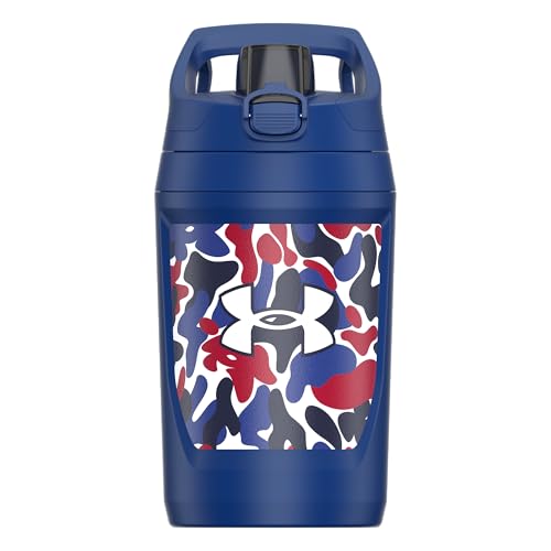 Under Armour 32 oz Insulated Water Bottles - Sports Water Jug with Fence Hook, Leak Resistant for Baseball, Football & More, 32 oz Insulated, Royal Hypercamo - color: Royal Hypercamo, size: 32 Ounces