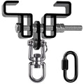 SELEWARE Heavy Duty Punching Bag Hanger and Beam Clamp for Boxing, Muay Thai, MMA - color: B. Beam Clamp with Swivel & Carabiner (1 Pack)